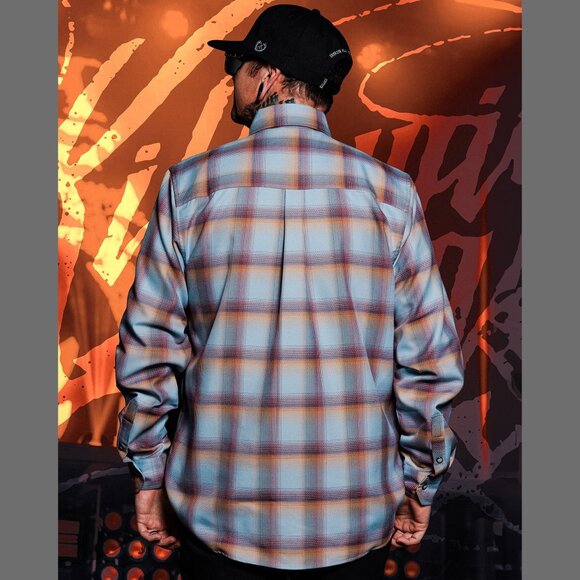 DIXXON FLANNEL x KILLSWITCH ENGAGE Flannel Shirt Collab - Men's Large - Picture 3 of 10